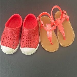 Native Red Sneakers Sporty Perforated Slip-On